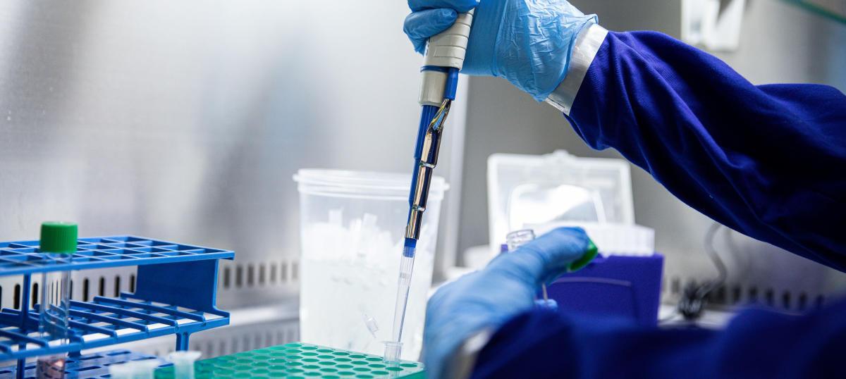 Un test de coronavirus.