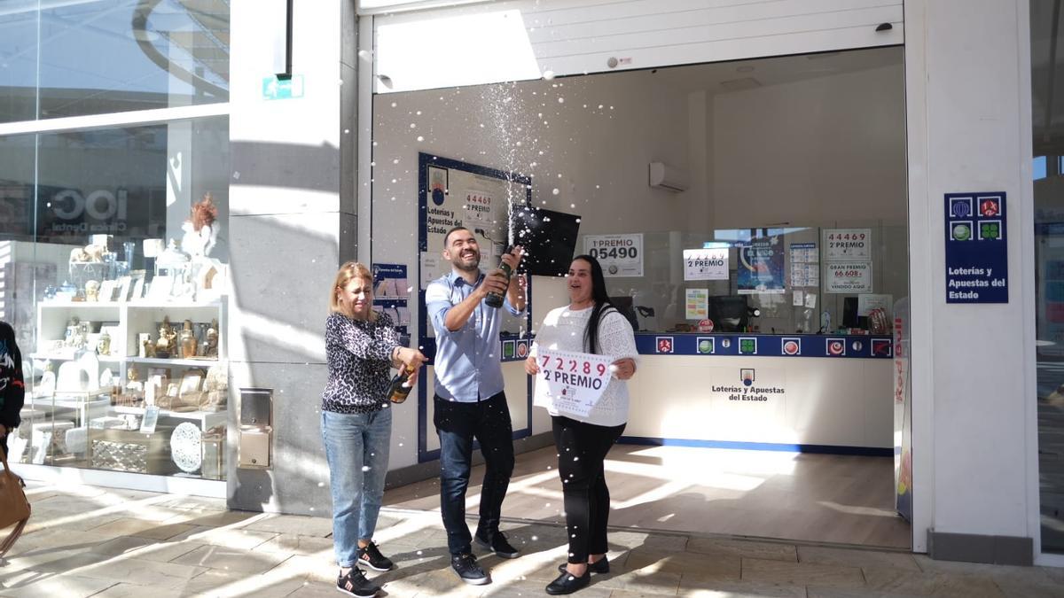 Celebración del Segundo Premio del Sorteo del Niño en el Centro Comercial Los Alisios, en Las Palmas de Gran Canaria