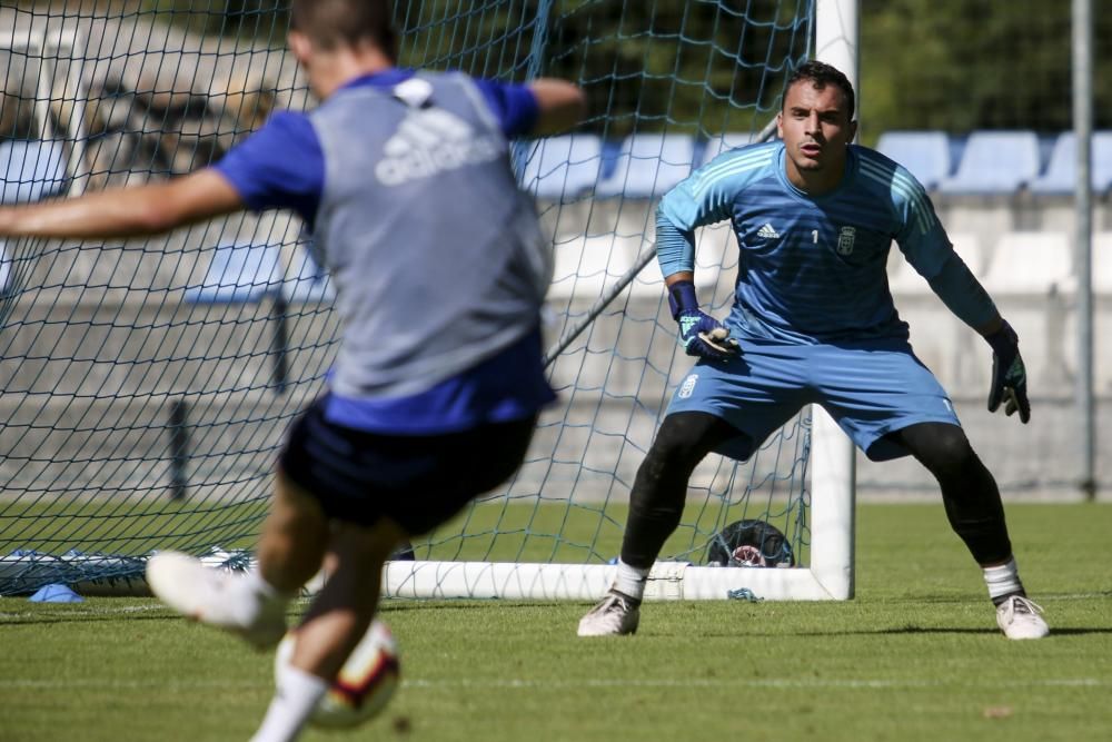 Entrenamiento del Oviedo en el Requexón