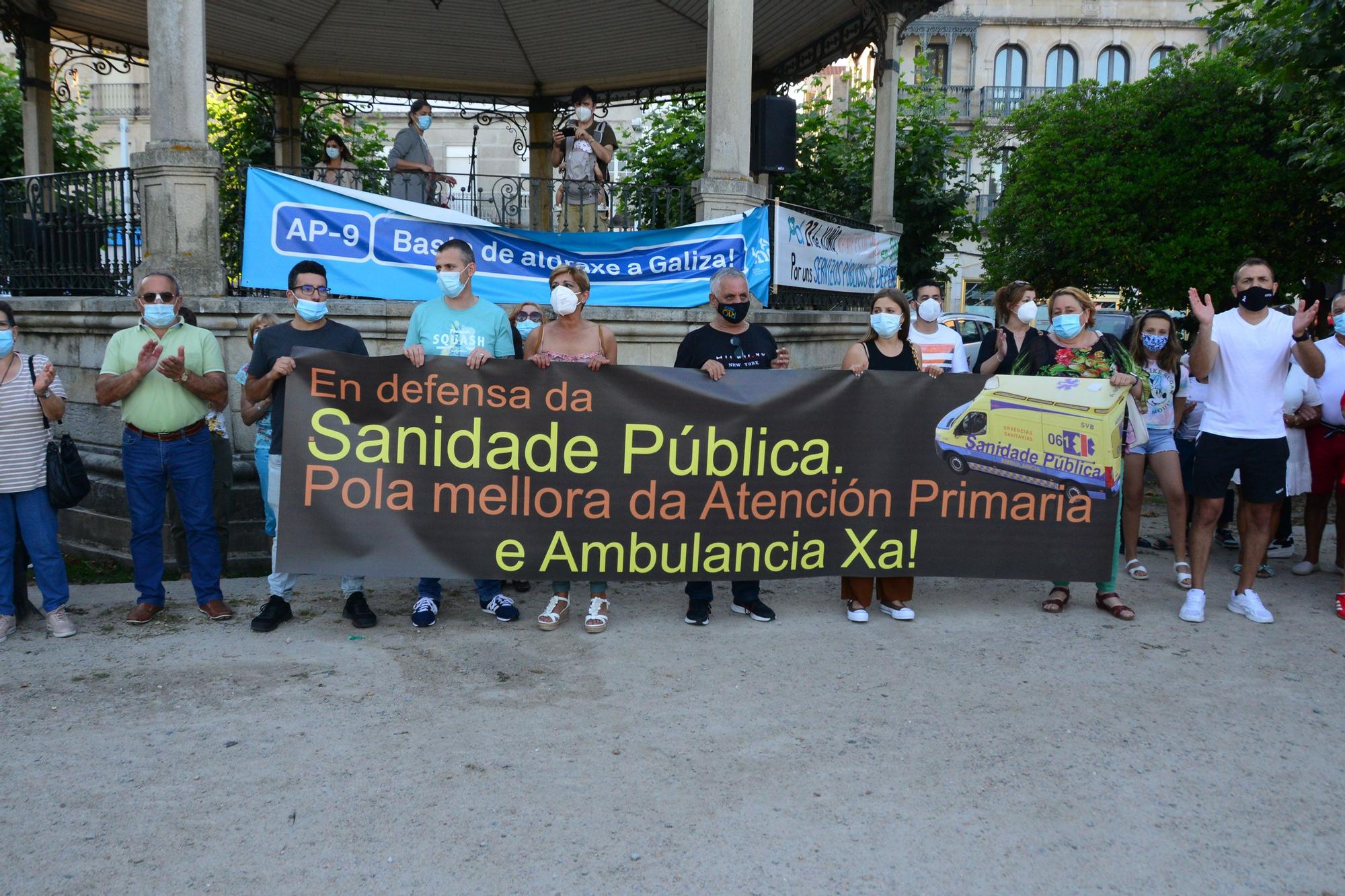 Marcha por la sanidad pública en Cangas