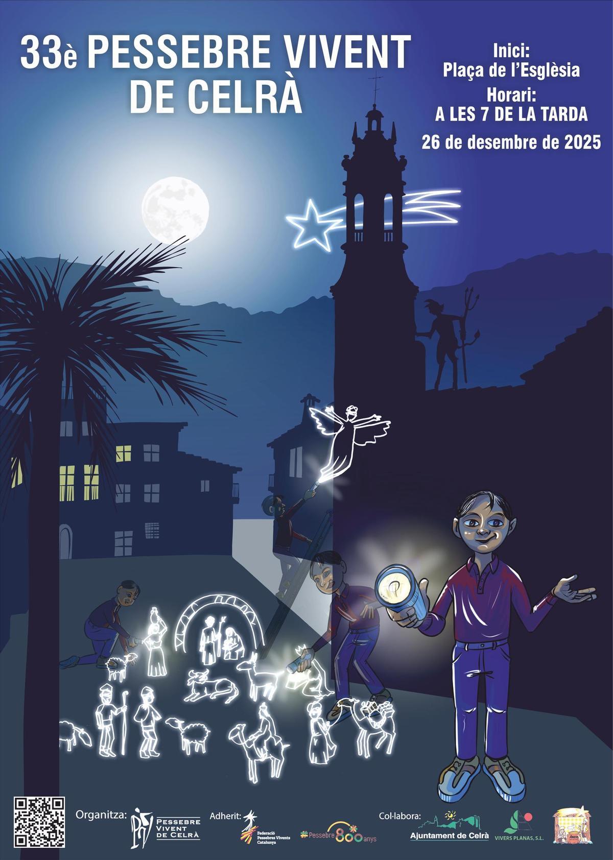El cartell del Pessebre Vivent de Celrà