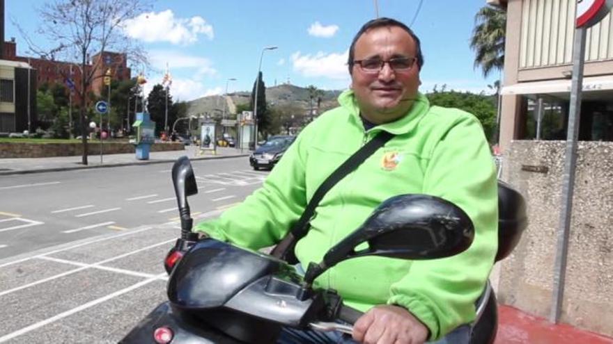 Al Camp Nou con una "scootereta"