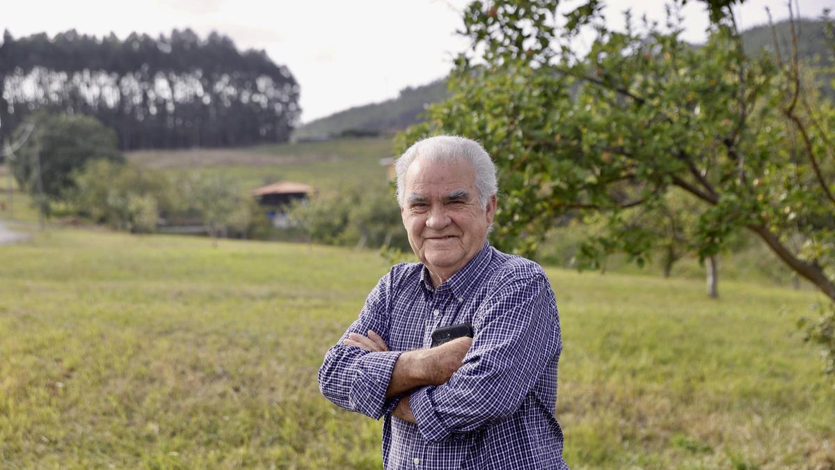 Eusebio Ortega, en San Andrés de los Tacones.