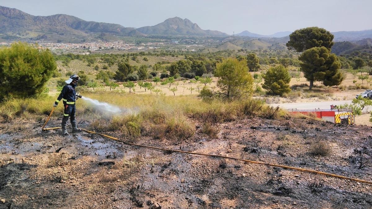 Conato de incendio en Barinas (Abanilla)