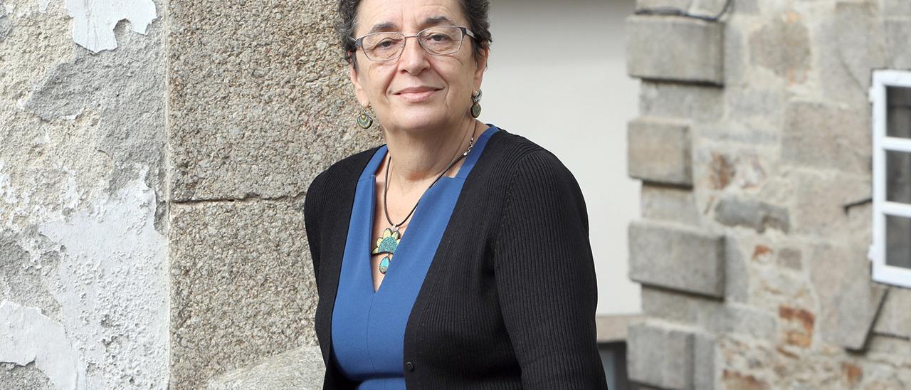 Rosario Álvarez, presidenta do Consello da Cultura Galega, en Santiago de Compostela