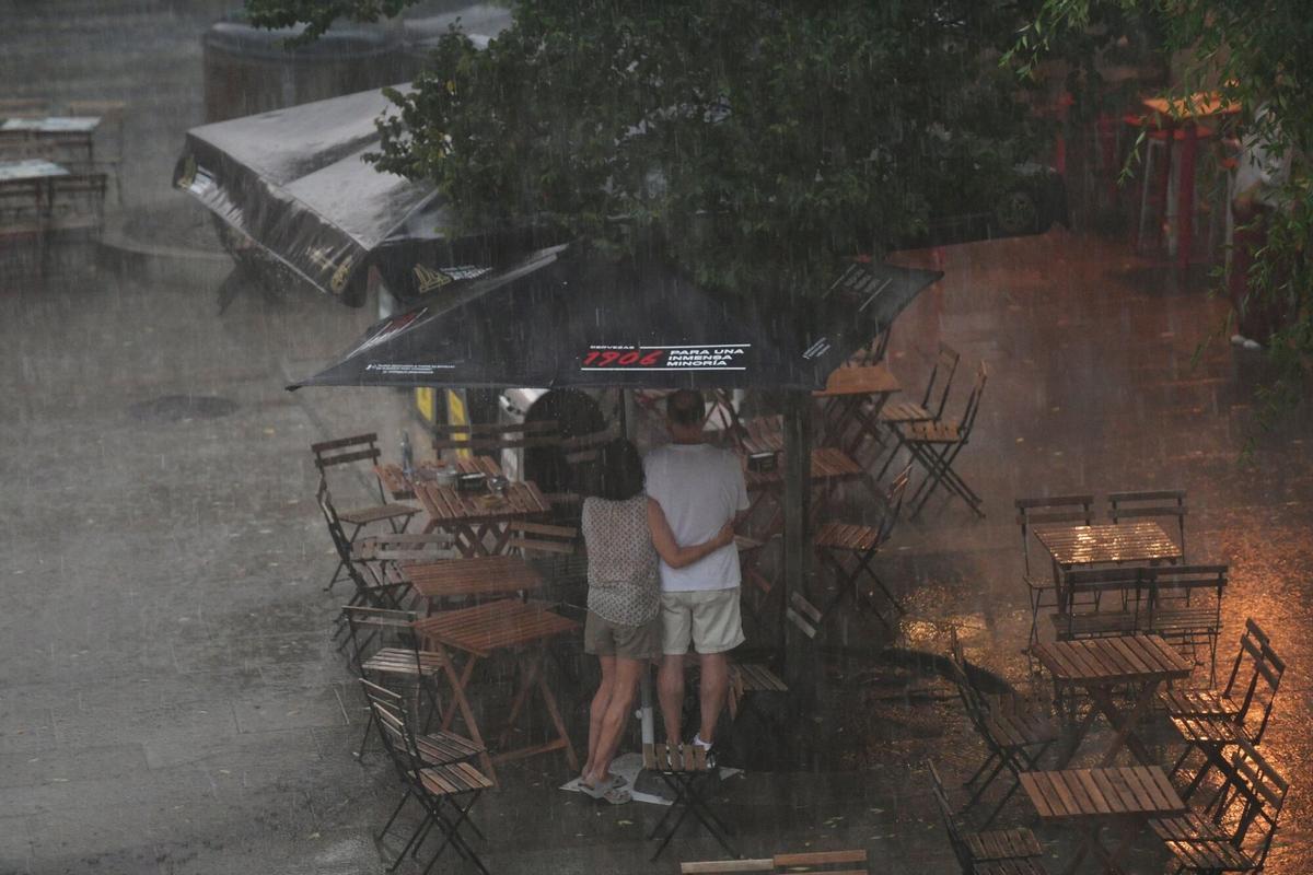Tormenta de verano este sábado en A Coruña