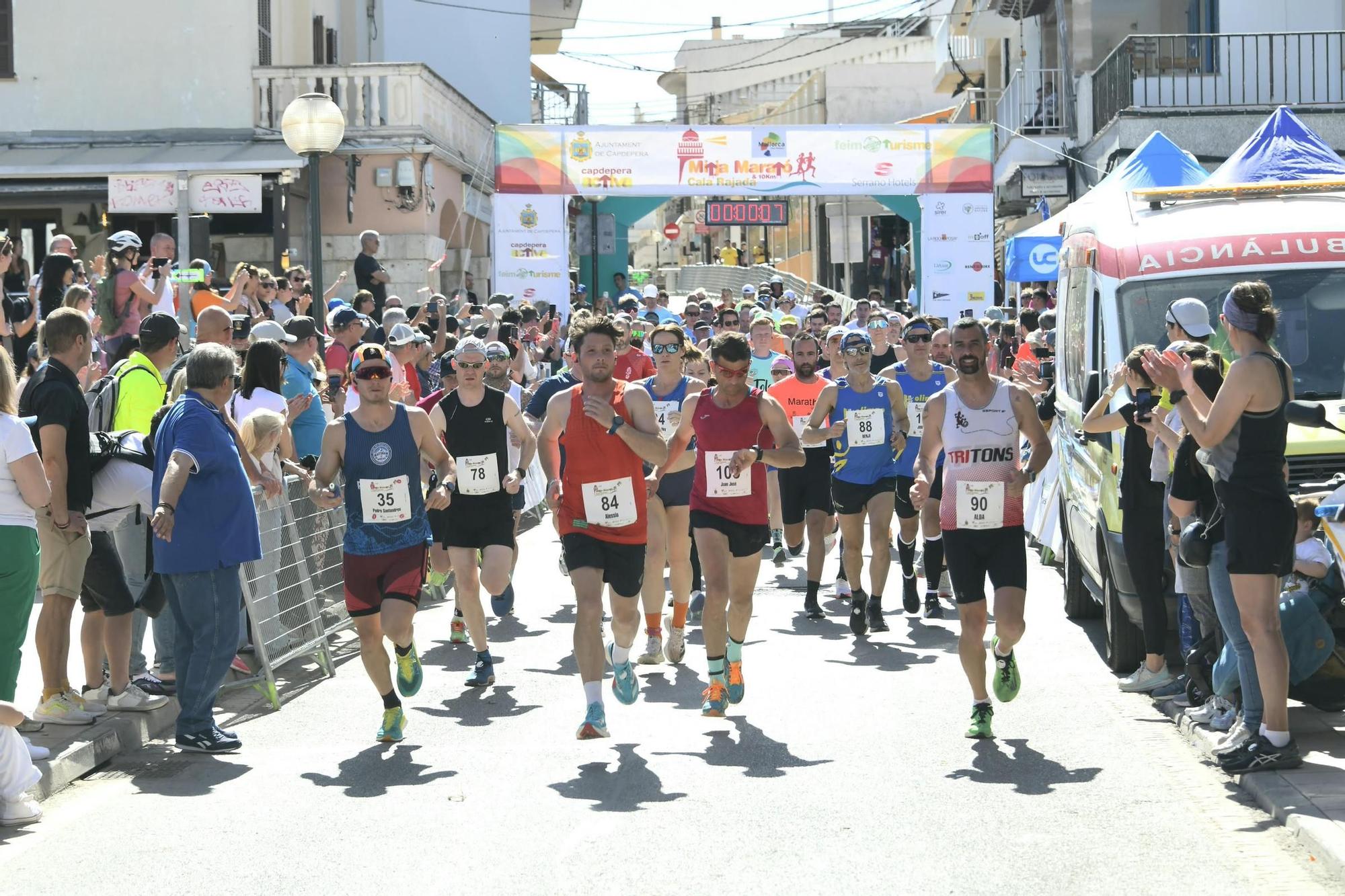 Salida de la Mitja Marató de Cala Rajada