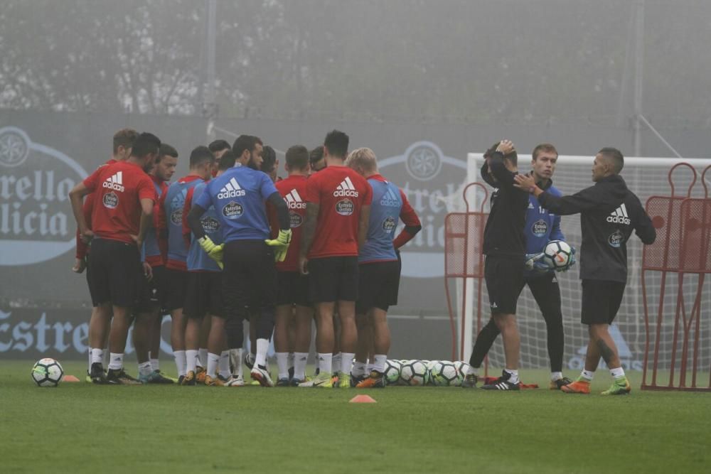 Entrenamiento del Celta en A Madroa