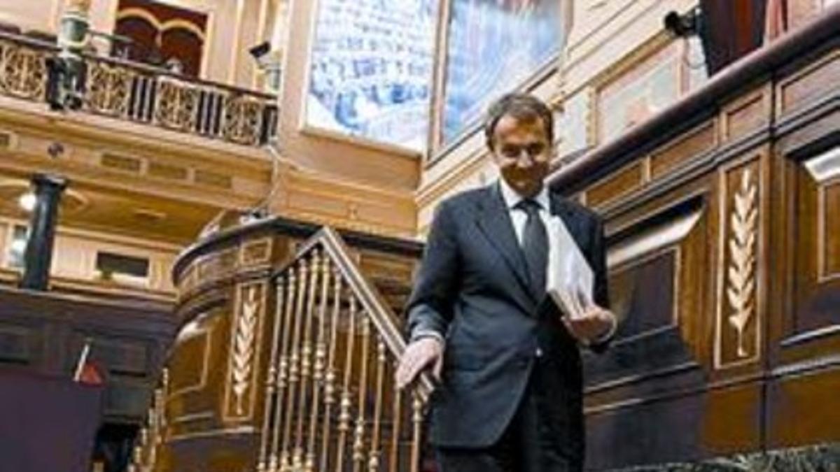 José Luis Rodríguez Zapatero, en el Debate del Estado de la Nación.