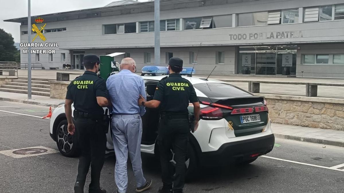 El presunto estafador detenido por la Guardia Civil,