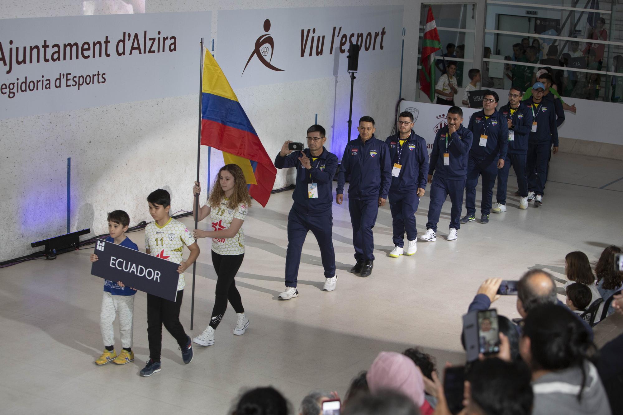 Las mejores imágenes de la gala inaugural del Mundial de Pilota de Alzira