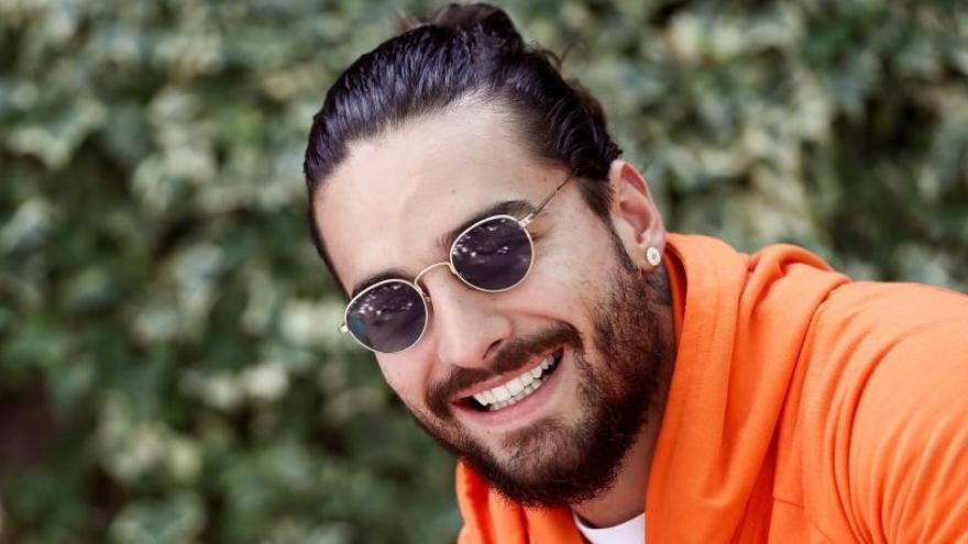 Maluma durante la presentación de su tercer disco.