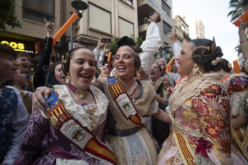 Explosión de júbilo en los premios a las mejores fallas de Sagunt