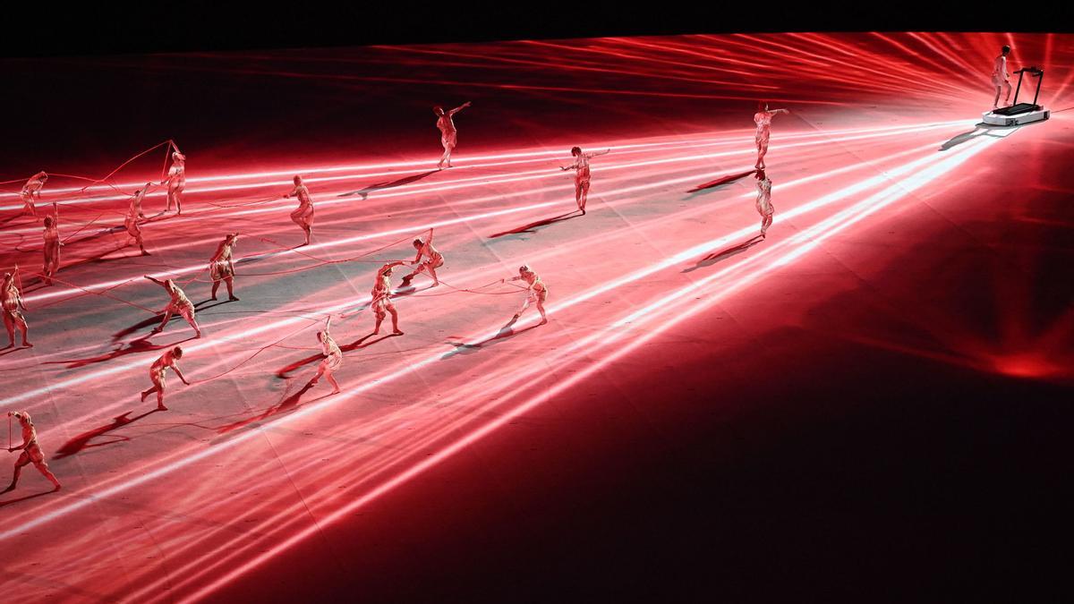 Bailarines durante la ceremonia