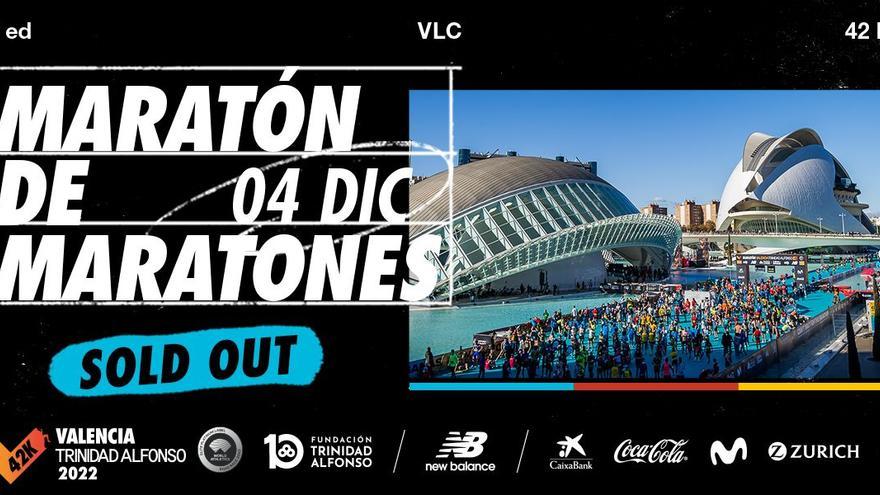 Maratón Valencia agota los 30.000 dorsales de su 42 edición a seis meses de la prueba