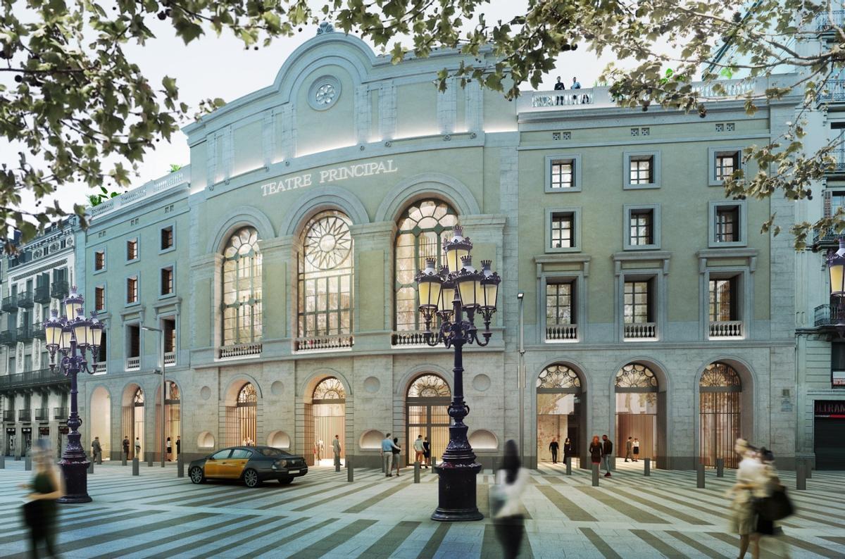 Un render del nuevo Teatre Principal.