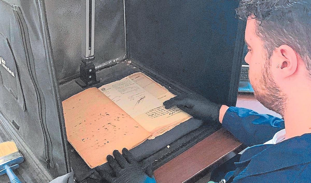 Proceso de digitalización de documentos.