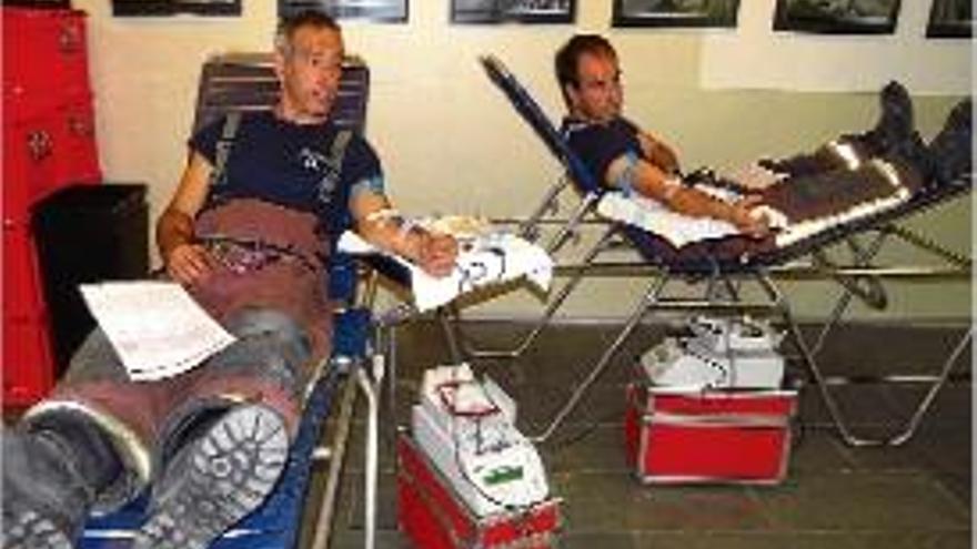 Prop de 300 persones donen  sang a Blanes