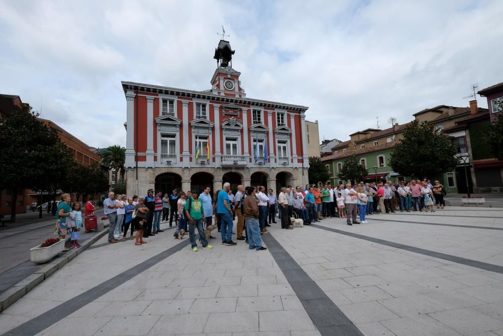 Minuto de silencio en Mieres