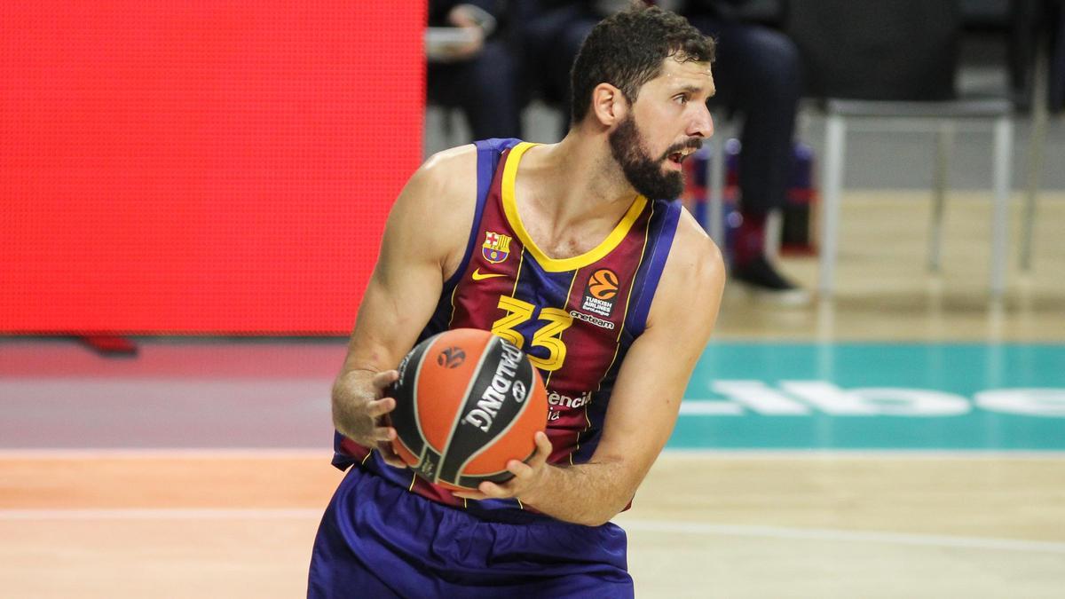 Nikola Mirotic, durante el encuentro ante el Milan