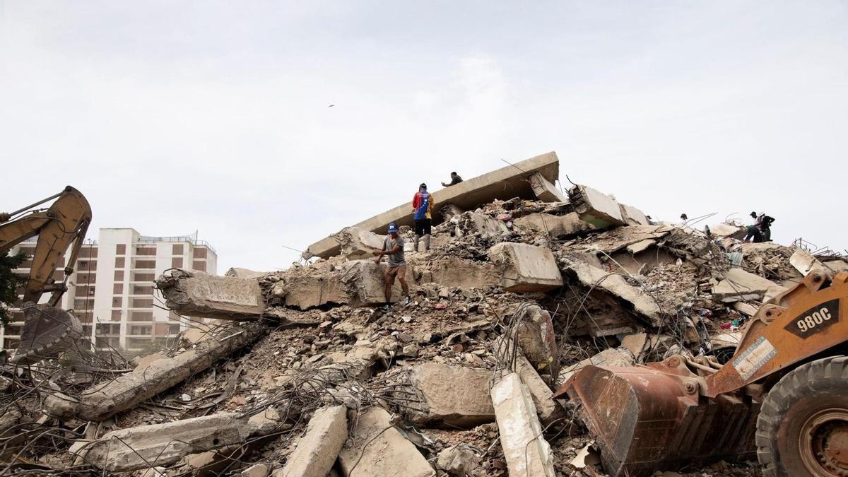 Imagen de la destrucción en La Guaira tras los terremotos del pasado 24 de junio