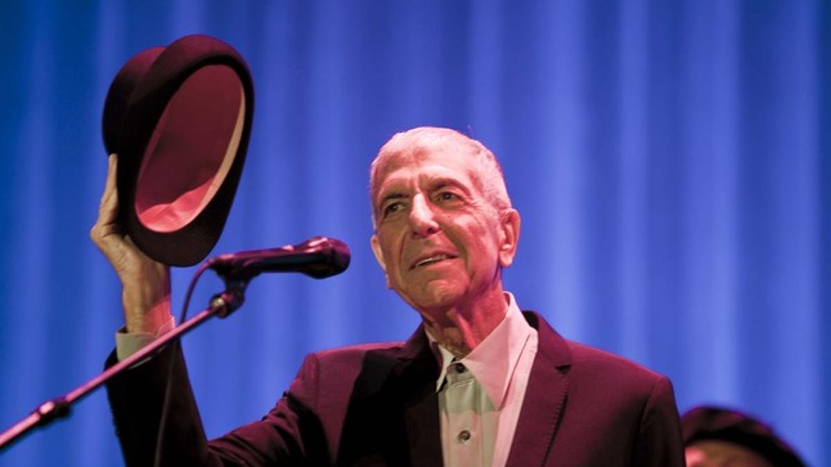 Leonard Cohen, en una actuación en el Palau Sant Jordi, el 21 de septiembre del 2009.