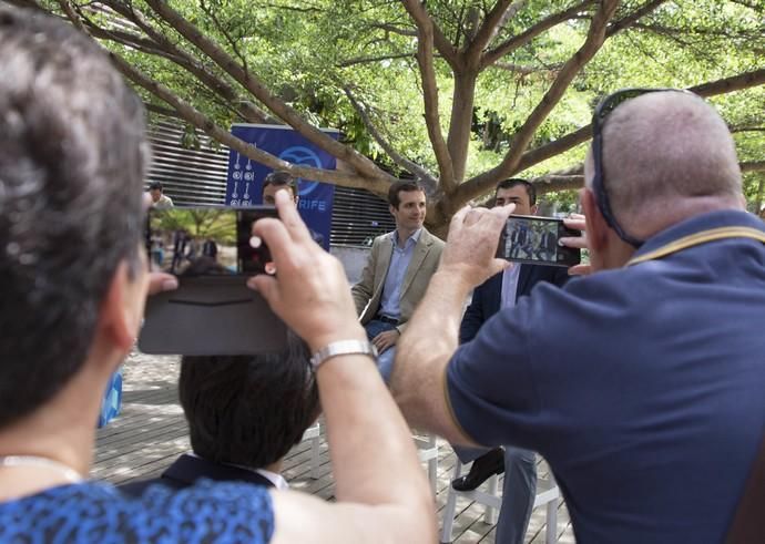 El precandidato a la Presidencia del PP, Pablo ...