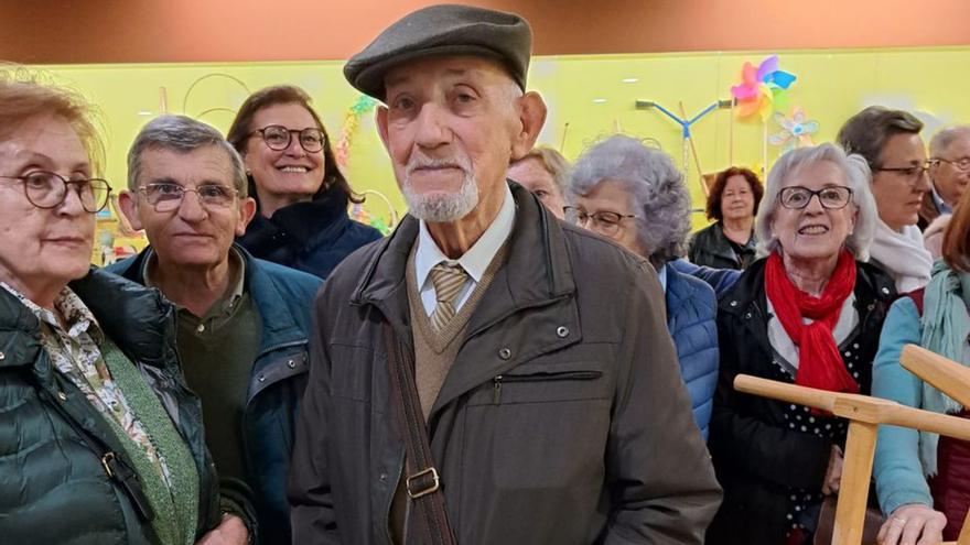 Germán Rodríguez, de 91 años, fue uno de los visitantes