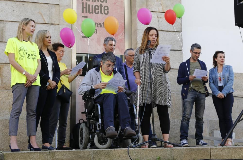 Cadena humana en Vigo por el Día de la Esclerosis