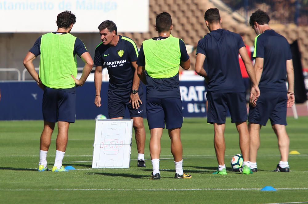 La plantilla blanquiazul vuelve al trabajo para preparar su próximo encuentro, ante el CD Leganés