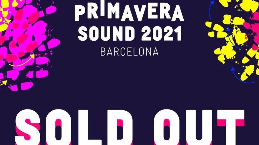 'Sold out' en el Primavera Sound 2021.
