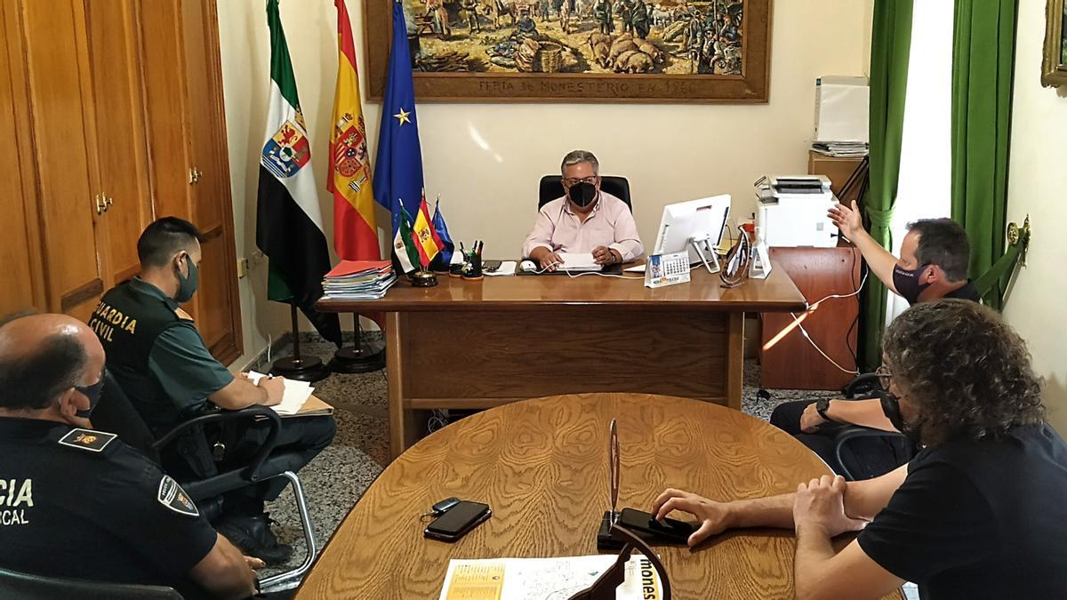 Reunión de coordinación celebrada en el despacho de la alcaldía