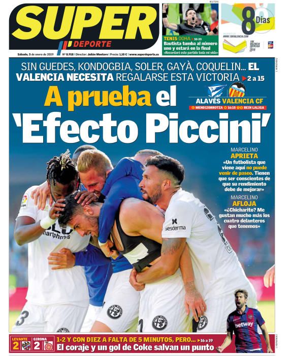 Portada SUPERDEPORTE sábado 5 enero 2019