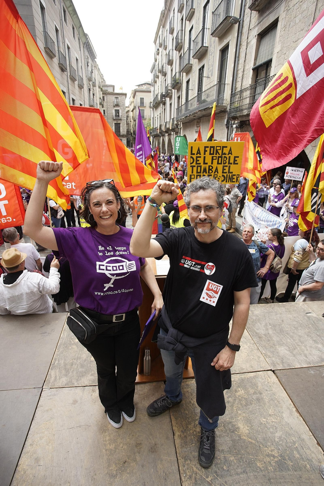 El sindicalisme gironí reclama reduir la jornada i fenar els accidents laborals