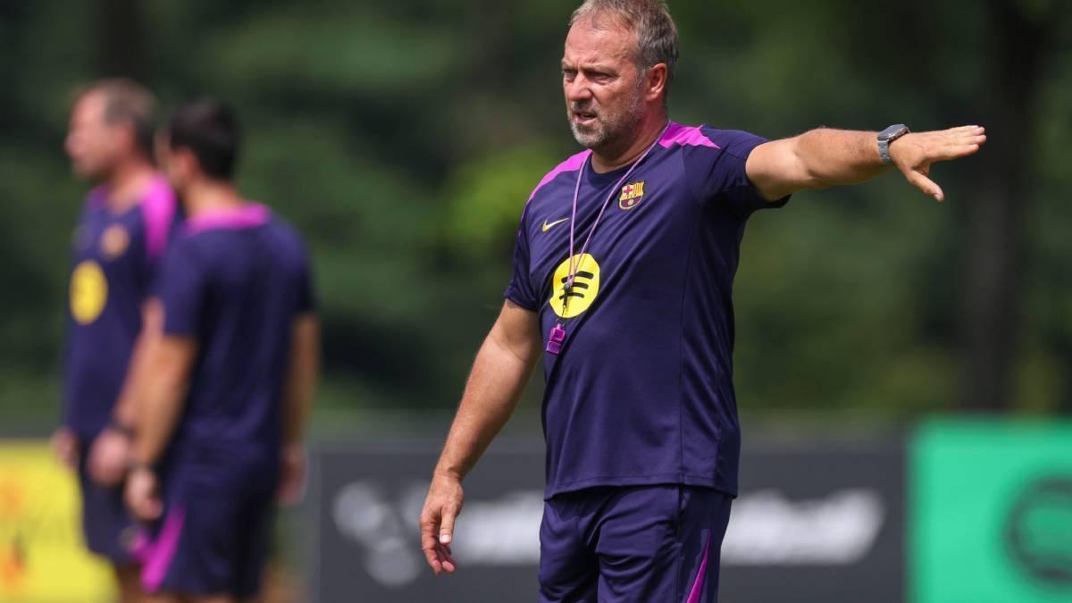 Flick, durante la pasada pretemporada