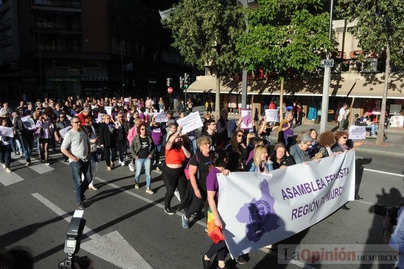 Manifestación contra la violencia patriarcal en Murcia