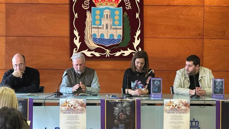 Presentación del programa de Semana Santa, ayer en Betanzos.