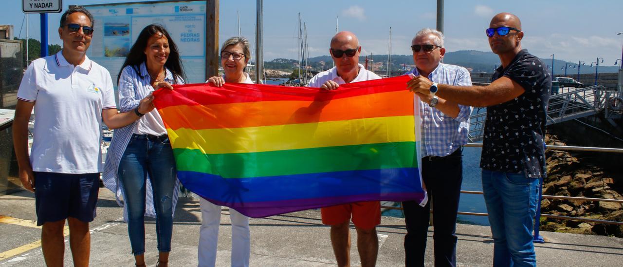 Una actividad reciente desplegada por el Náutico en el puerto de Pedras Negras.