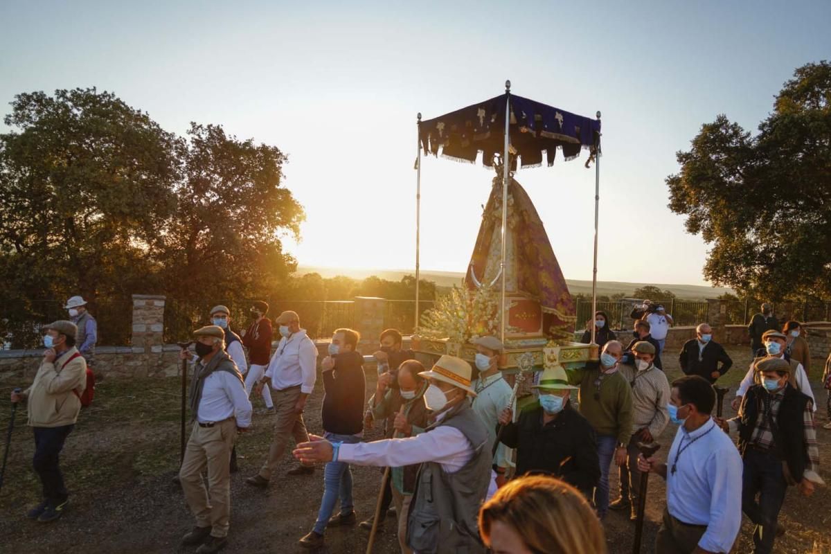 La Virgen de Luna regresa a su santuario desde Villanueva de Córdoba