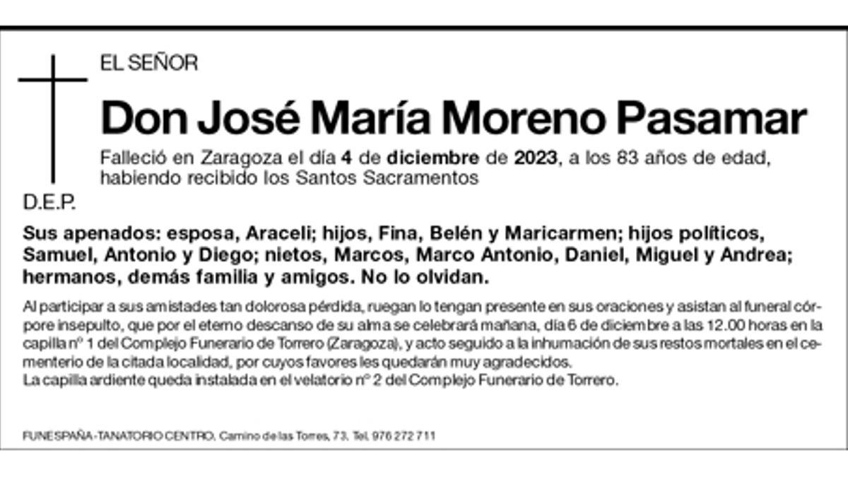 José María Moreno Pasamar