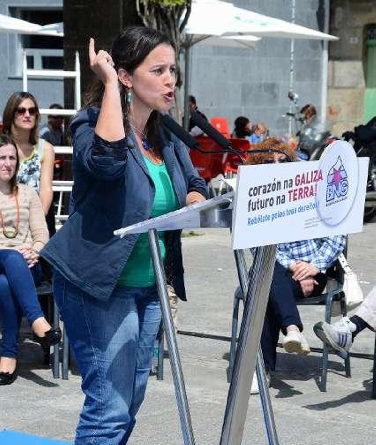 Vence asegura en Cangas que sin soberanía non hay políticas de izquierdas