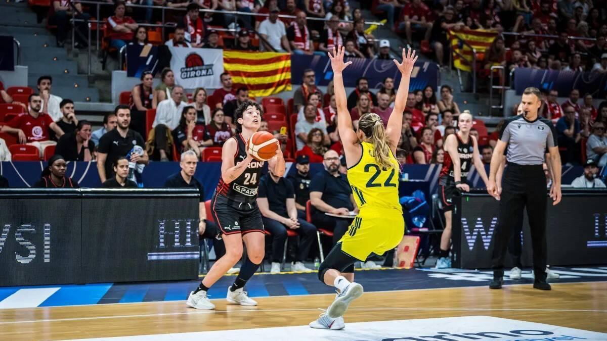 Ainhoa López durant la final a quatre de l'Eurolliga, disputada a Saragossa.