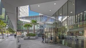 La entrada al edificio Interface, en el 22@ de Barcelona