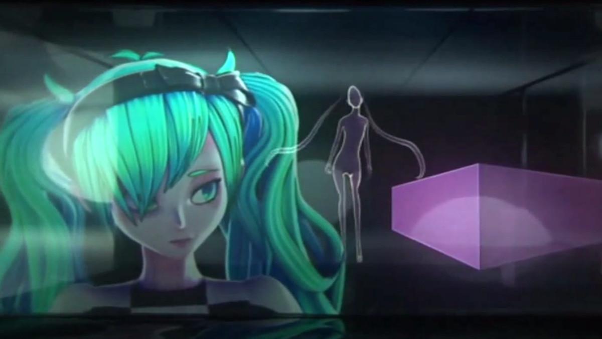 La diva virtual Hatsune Miku, en un momento de 'The end'