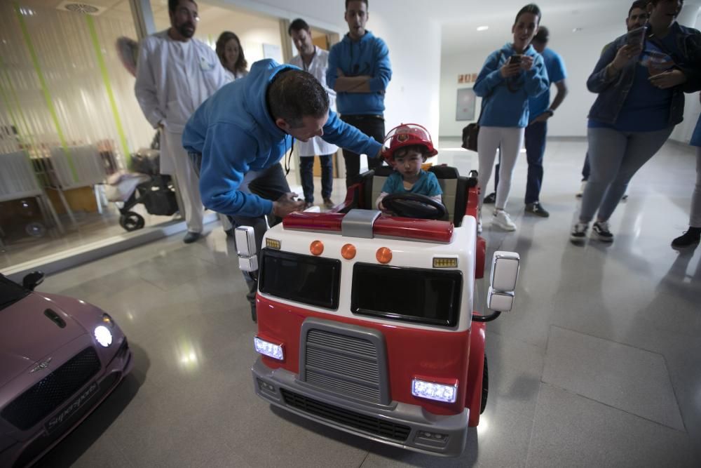 Coches infantiles y ecógrafo en el HUCA