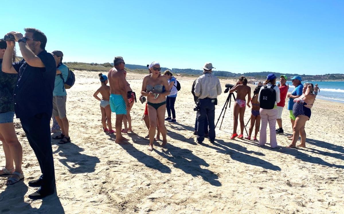 Una jornada de concienciación en A Lanzada.