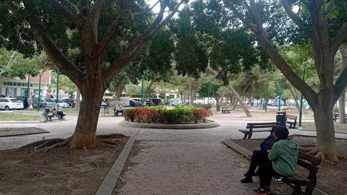 Un rincón del Parque de Santa María Goretti, esta semana.