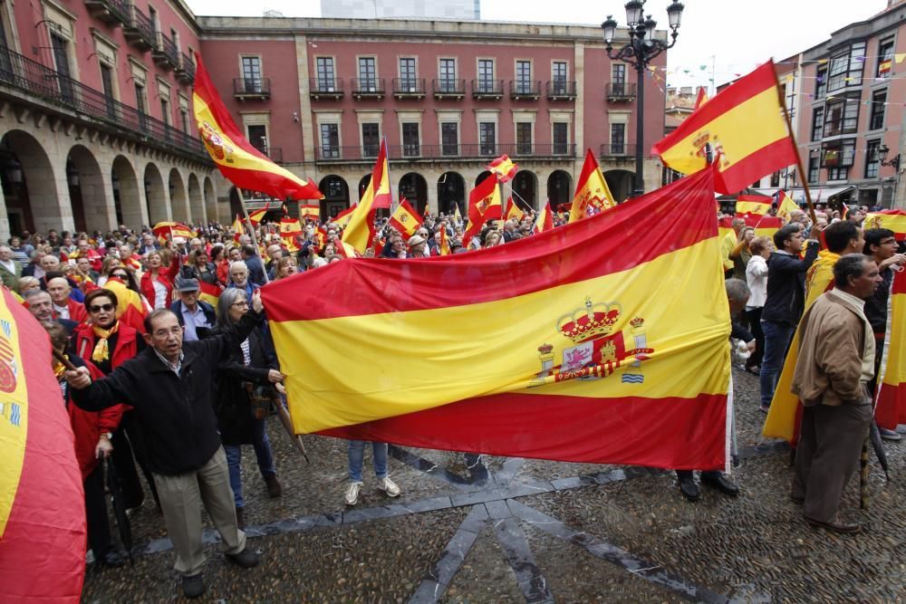 Manifestación en Gijón por la unidad de España
