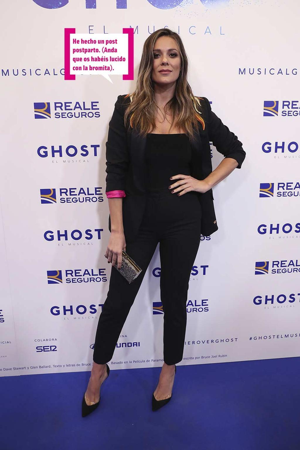 Lorena Gomez con bocadillo postparto
