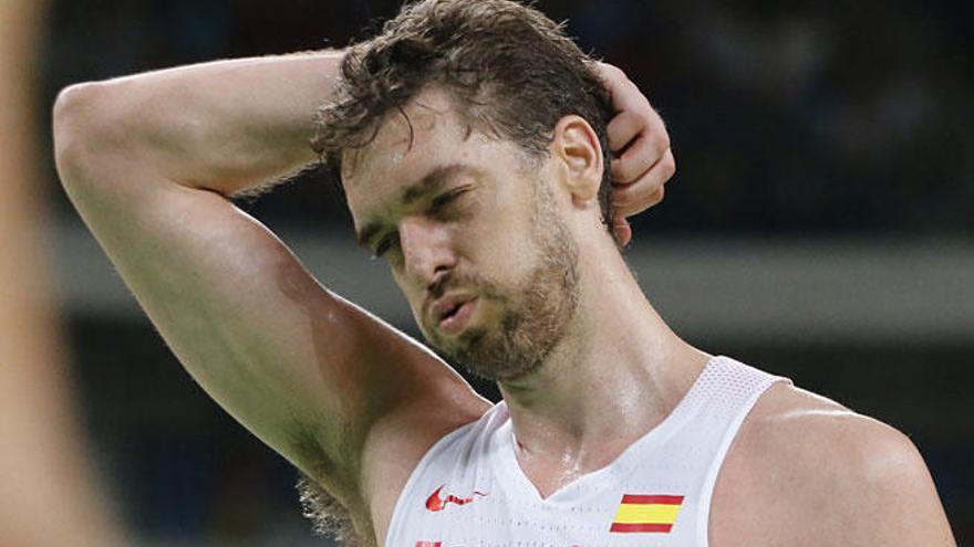 Pau Gasol, durante la semifinal ante EE UU.